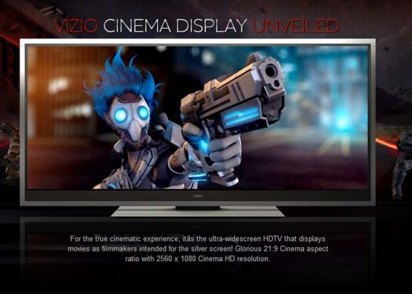 Vizio lanseaza televizorul HD 21:9 Vizio Lanseaza Televizorul Hd 21 9