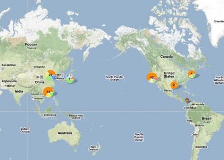 Harta celor mai vizitate 100 de site-uri din lume Harta Celor Mai Vizitate 100 De Site Uri Din Lume