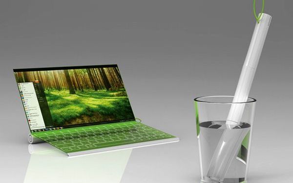 CONCEPT Laptopul care se incarca din apa, nu de la priza Concept Laptopul Pe Care Il Bagi In Apa In Loc De Priza