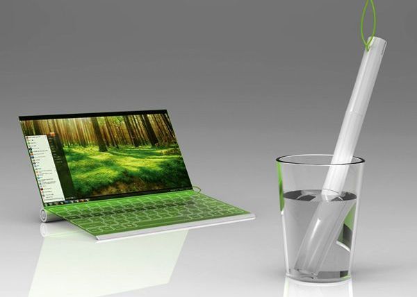 CONCEPT Laptopul care se incarca din apa, nu de la priza Concept Laptopul Pe Care Il Bagi In Apa In Loc De Priza