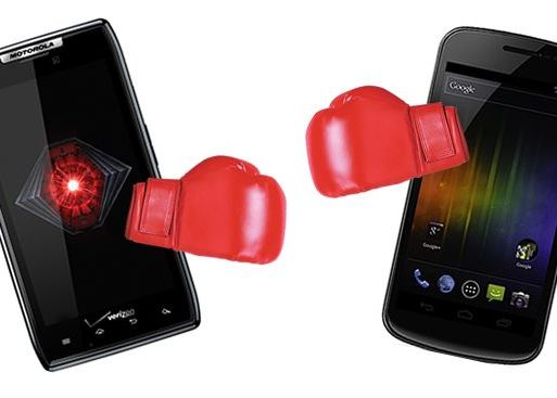 Motorola Droid Razr Maxx vs. Samsung Galaxy Nexus Video Pe Cine Va Miza Google In Lupta Cu Apple Samsung Galaxy Nexus Vs Motorola Droid Razr Maxx