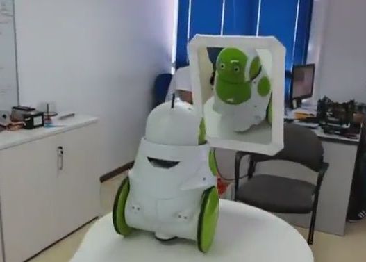 VIDEO EPIC: Un robot se vede pentru prima data in OGLINDA! Vezi reactia unica Video Epic Un Robot Se Vede Pentru Prima Data In Oglinda Vezi Reactia Unica