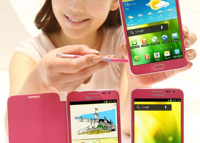 Galaxy Note roz Galaxy Note In Editie De Culoare Roz Pentru Doamne Si Domnisoare