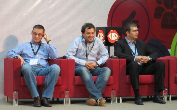 Serviu Biris (Trilulilu), Robert Berza (VOYO, CME), George Catrina (Samsung) Primul Pas Al Televiziunii Online In Romania