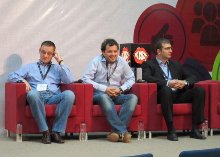 Serviu Biris (Trilulilu), Robert Berza (VOYO, CME), George Catrina (Samsung) Primul Pas Al Televiziunii Online In Romania
