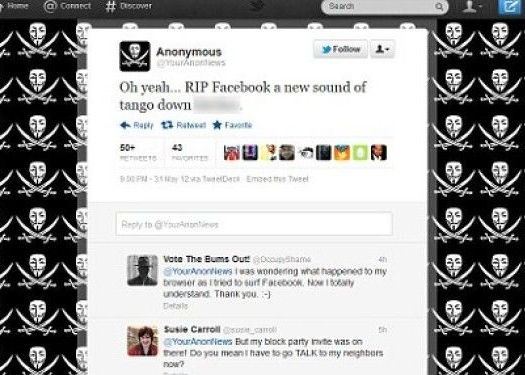 Motivul pentru care Facebook nu a functionat timp de 3 ore. Anonymous isi lauda victoria pe Twitter Motivul Pentru Care Facebook Nu A Functionat Timp De 3 Ore Anonymous Isi Lauda Victoria Pe Twitter