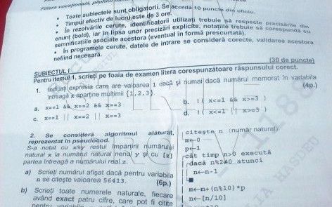 BACALAUREAT 2012. Subiecte Informatica. Le stii face? Bacalaureat 2012 Subiecte Informatica Le Stii Face