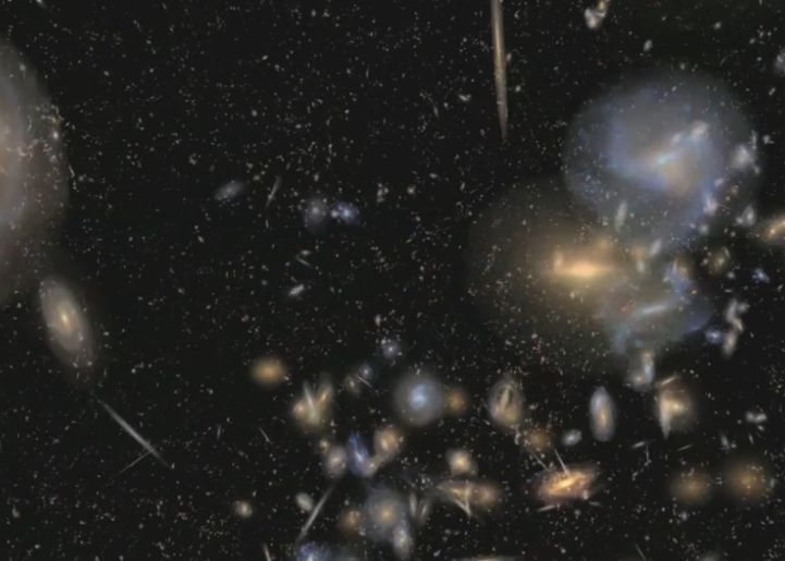 VIDEO: Calatorie 3D prin Univers. Cum arata galaxiile aflate la o distanta de 1,3 miliarde de ani lumina de Pamant Video Universul Asa Cum Nu L Ai Vazut Niciodata Vezi Cum Arata Galaxiile De La Capatul Lumii 1