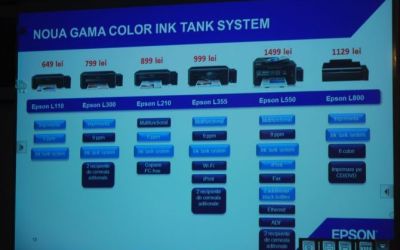 Printezi cu 1 ban / pagina. Epson aduce in Romania 8 imprimante noi, care asigura costuri mici