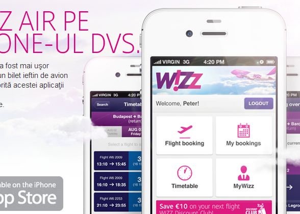 Wizz Air a lansat in Romania o aplicatie gratuita de iPhone si iPad, pentru rezervari si servicii Wizz Air A Lansat In Romania O Aplicatie Gratuita De Iphone Si Ipad Pentru Rezervari Si Servicii