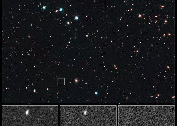 FOTO: Explozia unei stele acum 10 miliarde ani. Cea mai spectaculoasa oglinda in timp facuta de NASA Foto Explozia Unei Stele Acum 10 Miliarde Ani Cea Mai Spectaculoasa Oglinda In Timp Facuta De Nasa