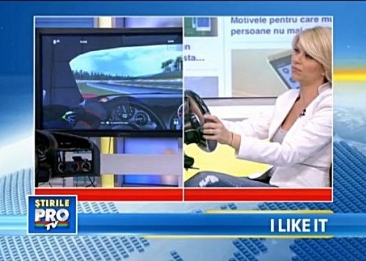 iLikeIT. Andreea Marinescu conduce un simulator auto construit de un roman din piese vechi Ilikeit Andreea Marinescu Conduce Un Simulator Auto Construit De Un Roman Din Piese Vechi