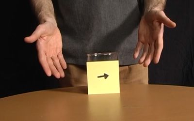 Problema: Cum schimbi directia sagetii fara sa atingi hartia