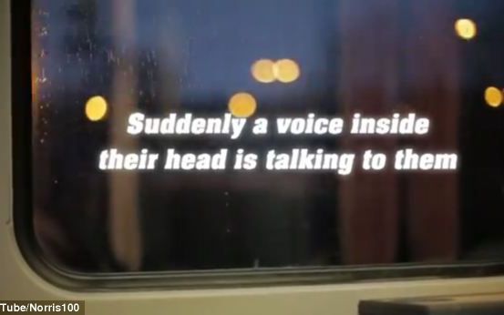 Revolutie In Publicitate Geamul De Metrou Care Ti Transmite Mesajul Cand Iti Sprijini Capul De El