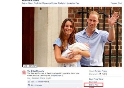 Facebook A Introdus In Premiera Embed In Posturi Care Sunt Primele Persoane Care Vor Avea Acces