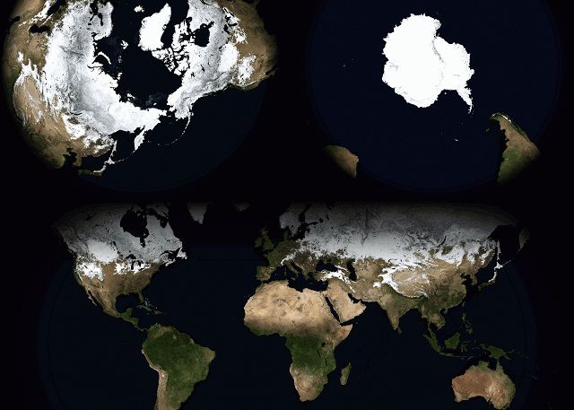 Cum Se Schimba Imaginea Planetei Noastre De A Lungul Unui An Intreg Foto