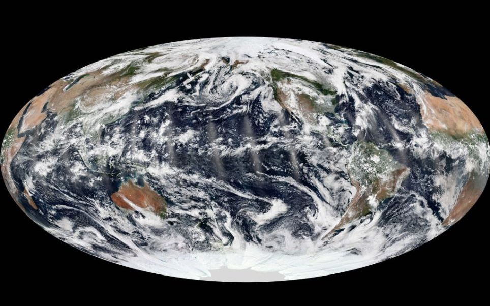 Un Moment Rar Pamantul A Fost Fotografiat In Timp Ce Trei Oceane Mari Nu Erau Ascunse De Formatiuni Mari