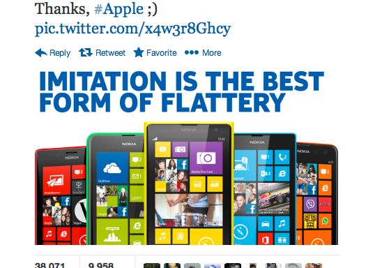 Mesajul Publicat De Nokia Pentru Apple Chiar In Timpul Lansarii Iphone 5s De Ce Transmite Multumiri Concurentei