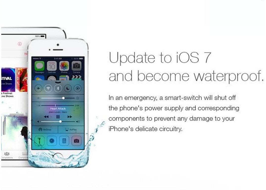 iOS 7 iti face telefonul rezistent la apa. Ultima farsa aparuta pe net pentru posesorii de iPhone Ios 7 Iti Face Telefonul Rezistent La Apa Ultima Farsa Aparuta Pe Net Pentru Posesorii De Iphone