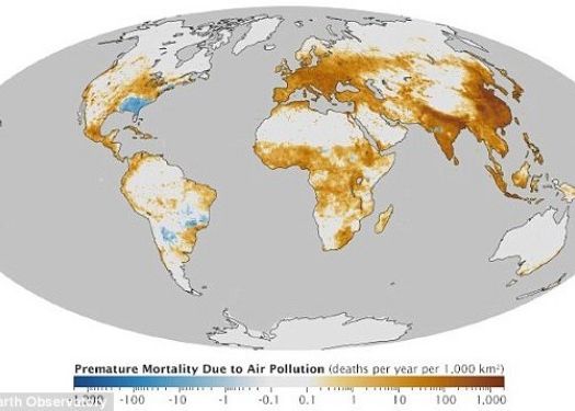 Nasa A Publicat Harta Globala A Poluarii Europa De Est Si Asia Printre Cele Mai Afectate Zone
