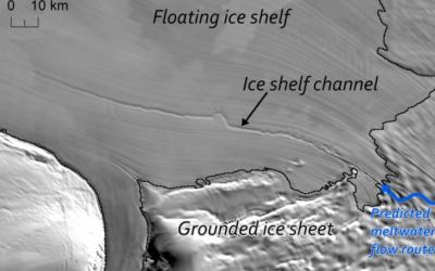 O cascada subterana de inaltimea Turnului Eiffel topeste gheata din Antarctica