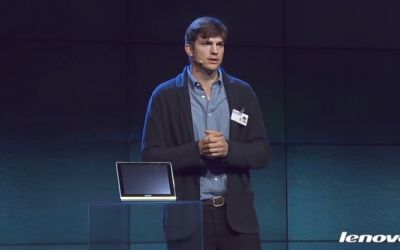 Lenovo Yoga, tablete cu o autonomie de 18 ore promovate de Ashton Kutcher. VIDEO