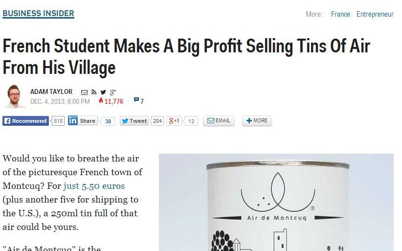 Genial. Un barbat a facut zeci de mii de euro din vanzarea unor cutii cu aer din Franta Genial Un Barbat A Facut Zeci De Mii De Euro Din Vanzarea Unor Cutii Cu Aer Din Franta