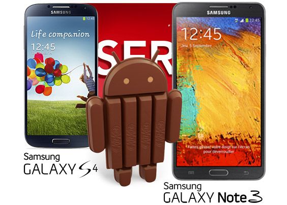 Samsung Galaxy S4 Si Note 3 Primesc In Curand Update Ul La Android 4 4 Kitkat