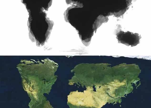 Harta lumii desenata din amintiri nu contine Marea Britanie, Alaska si Japonia Scaparile Memoriei Harta Lumii Desenata Din Amintiri Nu Contine Marea Britanie Alaska Si Japonia