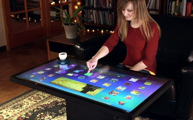 Ideum Masuta De Cafea Cu Touchscreen