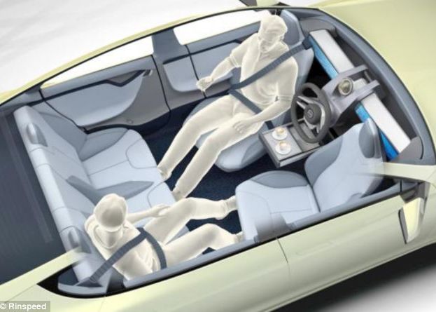 Automobilul care nu are nevoie de sofer ar putea fi folosit drept un salon de relaxare Automobilul Care Nu Are Nevoie De Sofer Pentru A Se Deplasa Ar Putea Fi Folosit Drept Un Salon De Relaxare