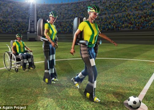 Costumul care poate face din cei cu dizabilitati adevarati fotbalisti va fi la Cupa Mondiala din Brazilia VIDEO Costumul Care Poate Face Din Cei Cu Dizabilitati Adevarati Fotbalisti Va Fi Sub Lumina Nocturnei La Cupa