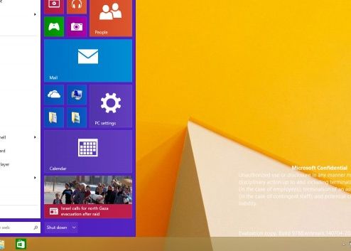 Windows 9 Primele Imagini Cu Viitorul Sistem De Operare De La Microsoft Cum Va Arata Meniul Start Galerie