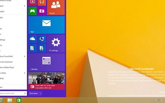 Windows 9 Primele Imagini Cu Viitorul Sistem De Operare De La Microsoft Cum Va Arata Meniul Start Galerie