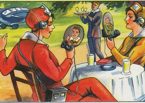 Un Smartphone Apare Intr O Ilustratie Din 1930 Poza E Dintr O Revista Din Germania