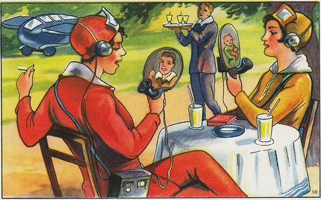 Un Smartphone Apare Intr O Ilustratie Din 1930 Poza E Dintr O Revista Din Germania