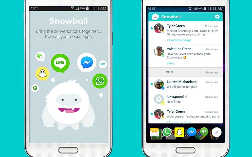 Snowball, aplicatia care combina mesajele intr-un singur inbox Snowball Aplicatia Care Combina Mesajele Intr Un Singur Inbox