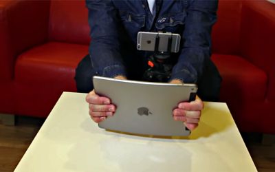 A vrut sa vada daca noul iPad Air 2 se indoaie. Cateva clipe mai tarziu plangea dupa tableta. Video