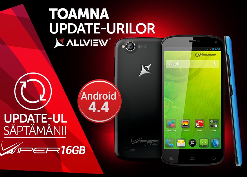 Allview Ofera Update De Software Pentru Smartphone Ul V1 Viper 16 Gb