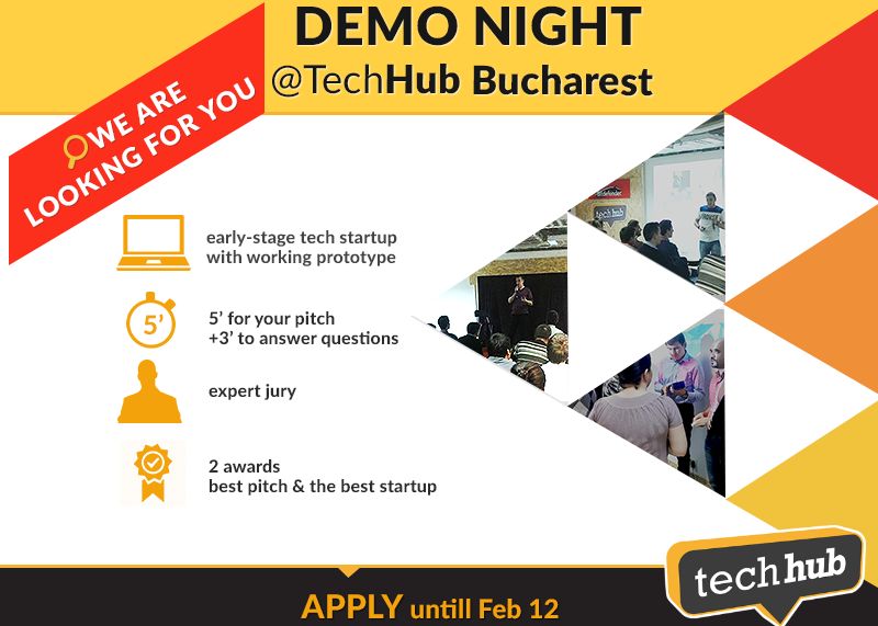 Startup-urile tech sunt invitate sa isi prezinte produsele la TechHub Bucharest Demo Night Startup Urile Tech Sunt Invitate Sa Isi Prezinte Produsele La Techhub Bucharest Demo Night