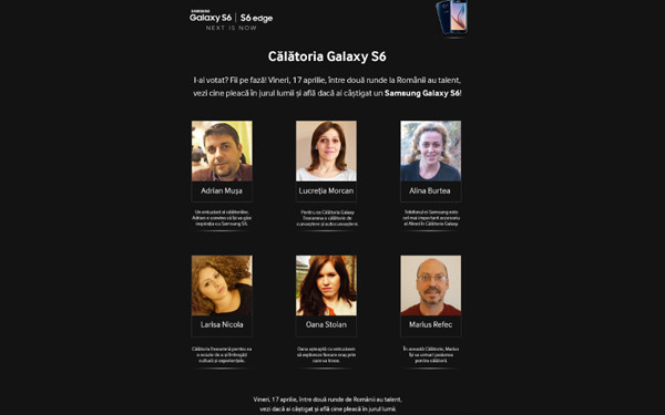 (P) Castiga un Galaxy S6! Alege eroul calatoriei Samsung Lifestyle Transformation