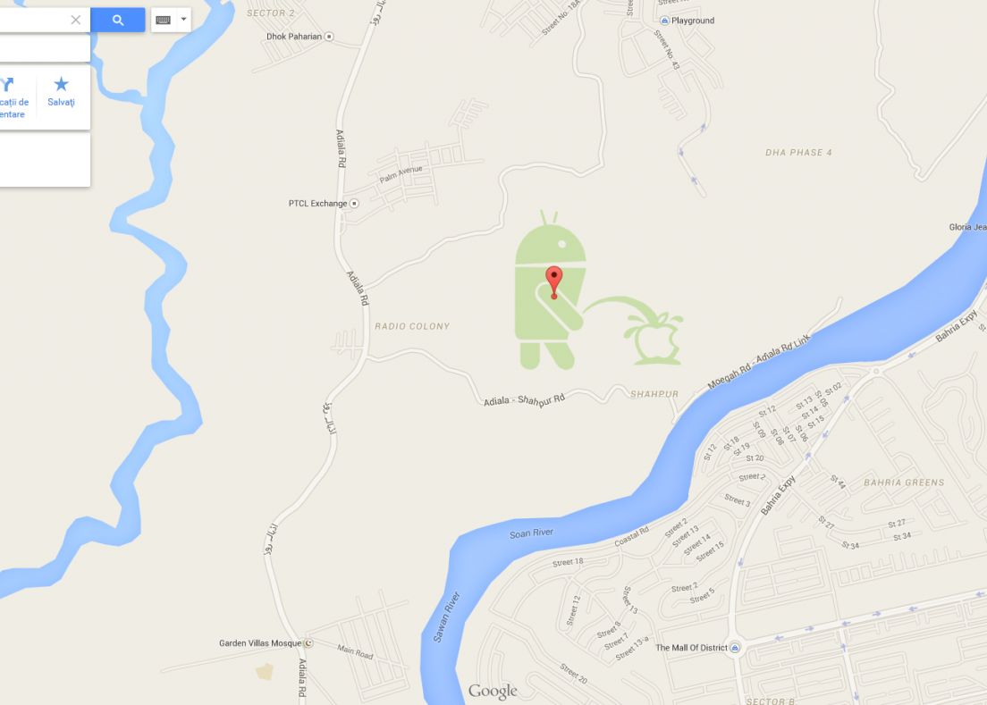Umilinta Intr O Imagine Din Google Maps In Ce Tara Apare Aceasta Imagine Cu Logo Ul Apple