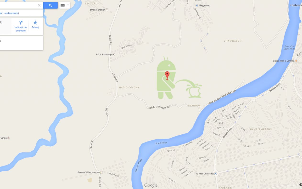 Umilinta Intr O Imagine Din Google Maps In Ce Tara Apare Aceasta Imagine Cu Logo Ul Apple