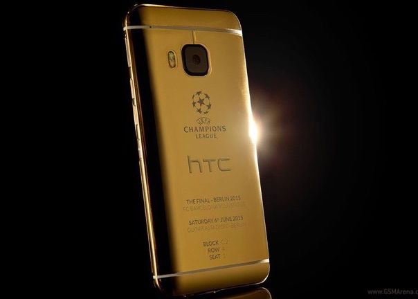 HTC sarbatoreste finala Champions League cu doua telefoane One M9 placate cu aur de 24 de karate, oferite fanilor Htc Sarbatoreste Finala Champions League Cu Un One M9 Placat Cu Aur De 24 De Karate