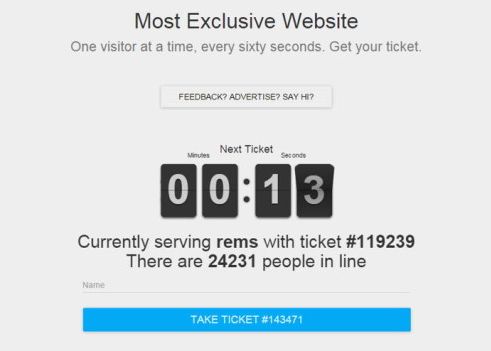 Cel mai exclusivist site din lume! Intra doar un om pe el pentru 60 de secunde! Mii de persoane isi asteapta randul Cel Mai Exclusivist Site Din Lume Intra Doar Un Singur Om Pentru 60 De Secunde Pe El Mii De Oameni Isi