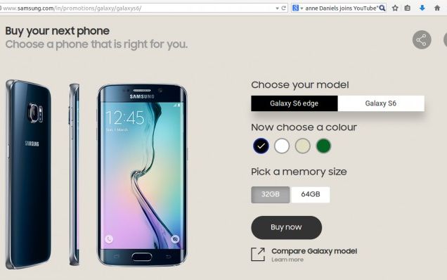 Samsung a luat o decizie total neasteptata! Au renuntat la o versiune de Galaxy S6 si S6 Edge Samsung A Renuntat La Versiunea De 128gb Pentru Galaxy S6 Si S6 Edge In India