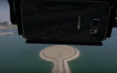 VIDEO! Nimeni n-a mai incercat asa ceva pana acum! Ce s-a intamplat cu un Galaxy S6 aruncat dintr-o drona!