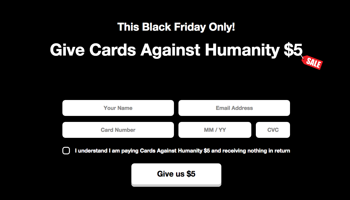 Cea mai nebuna oferta de Black Friday! Platesti 5 dolari si nu primesti nimic in schimb! Cati oameni au cumparat nimicul