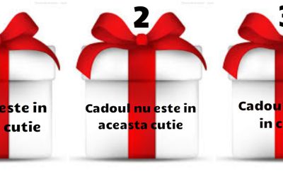 Puzzle-ul de Craciun care te va pune pe ganduri. In care cutie este cadoul?