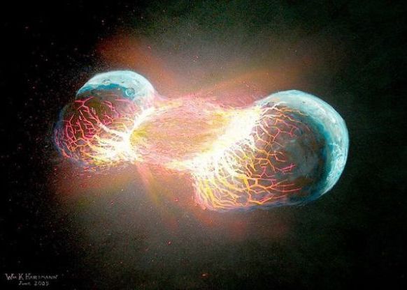 O noua teorie incredibila a aparut: Terra a fost rezultatul coliziunii dintre doua planete O Noua Teorie Incredibila A Aparut Terra A Fost Rezultatul Coliziunii Dintre Doua Planete